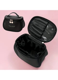 ORiTi Travel Cosmetic Bag For Women, Large Capacity Makeup Organizer Bag With Portable Handle Zipper Makeup Brush Holder, Makeup Bags For Women Toiletry Bag For Girls Traveling  - Image 1