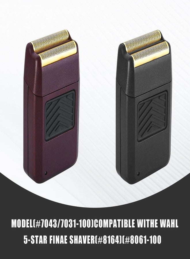 Sodaer Pro 5 Star Series Finale Shaver Replacement Foil and Cutter Bar Assembly Compatible with wahl Shaver Model 7031-100/7043-100-For men's shaving- 2Pcs Black - Image 4