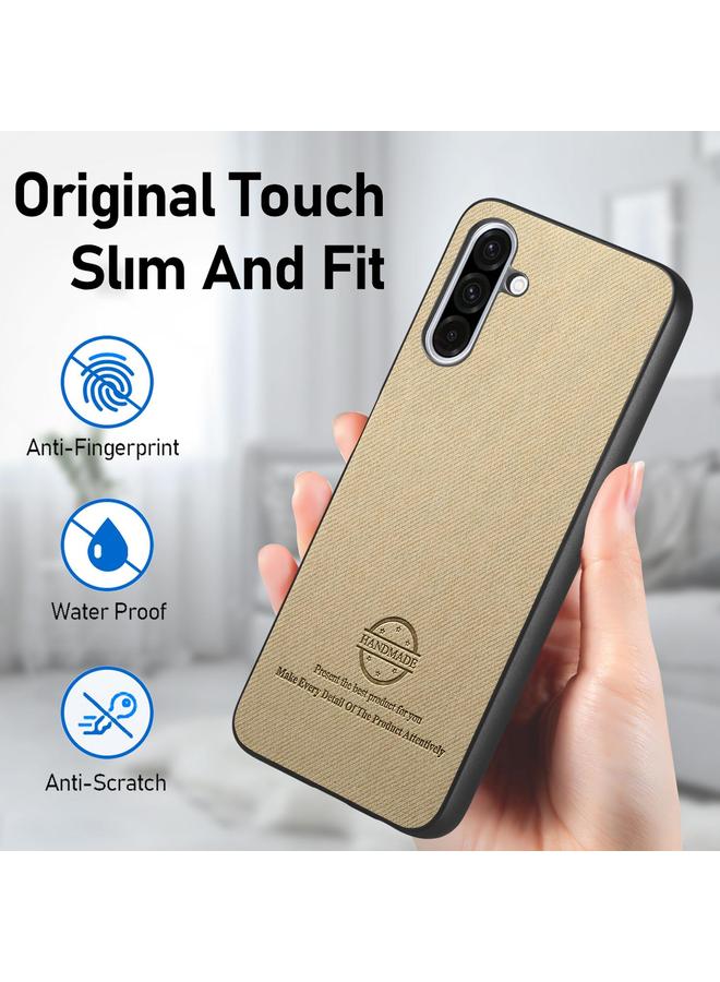 S-TOP Case For Samsung Galaxy A56 5G Twill Fabric Leather Skin Back Phone Case - Image 5