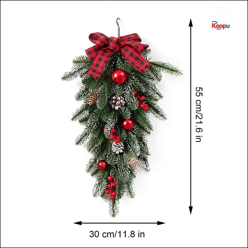 Christmas Inverted Wreath Decoration - Image 5