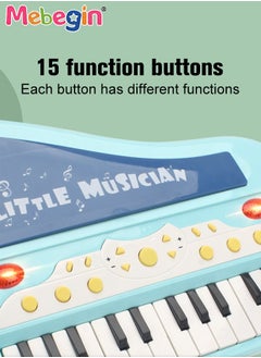 MEBEGIN Piano Keyboard Toy with Microphone, Multifunctional Electronic Piano Toy with Microphone, Preschool Learning Educational Instruments Toy, Great Toddler Musical Toy, Suitable for Kids Aged 3+ and Beginners to Practice, 29*25*29cm  - Image 5