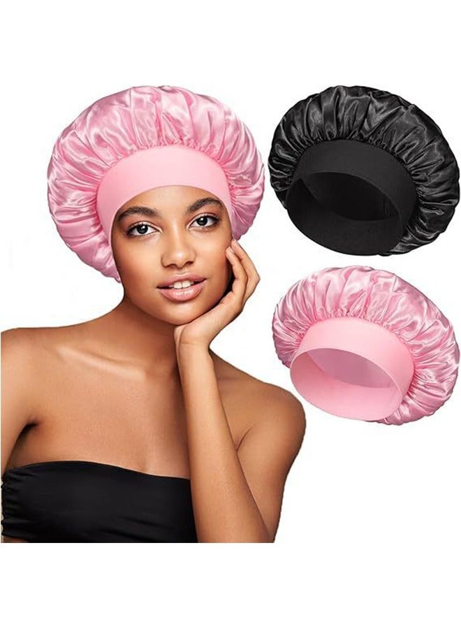 Generic 2 Piece Satin Sleep Cap Set Perfect Hair Protection And Ultimate Comfort  - Image 1