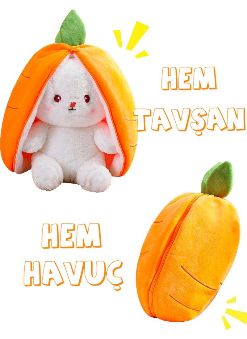 Canestar Special Gift for Lover Carrot Rabbit 50CM Special Design - Both Carrot and Rabbit with Zippered Structure  - Image 4