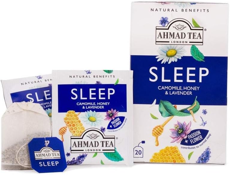 Ahmad Tea Sleep Tea Bags with Chamomile, Honey & Lavender - 20 Count - Image 2