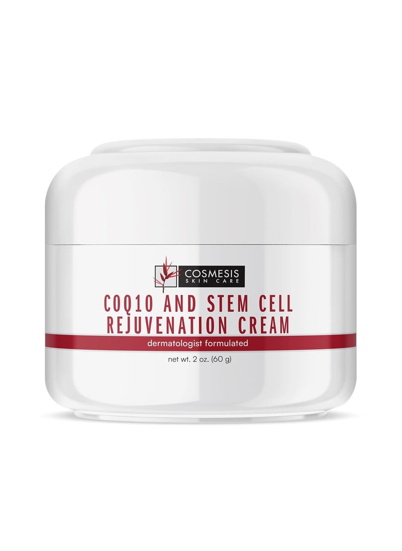 Cosmesis Skin Care CoQ10  Stem Cell Rejuvenation Cream  Fight Oxidative Stress Reduce Wrinkles Promote Youthful Skin Goji Berry  Orchid Extracts 2 oz 