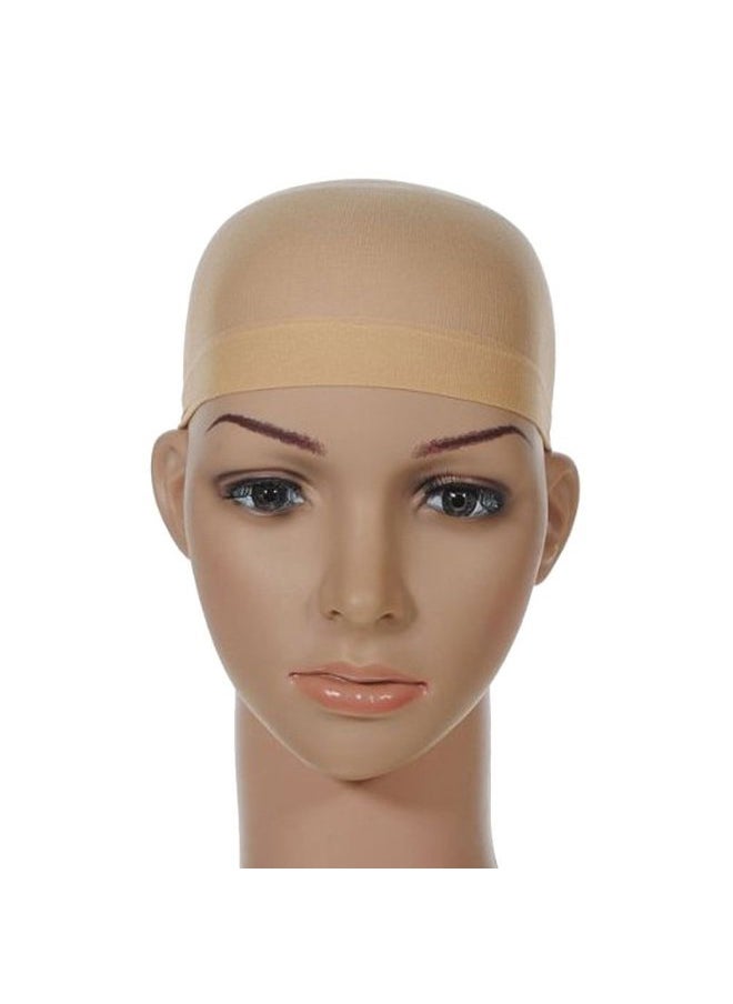 OMORFIEER - 12 Pack Nylon Wig Caps for Women and Men Elastic Stretchy Close End Stocking Wig Caps Neutral Nude Beige - Image 1