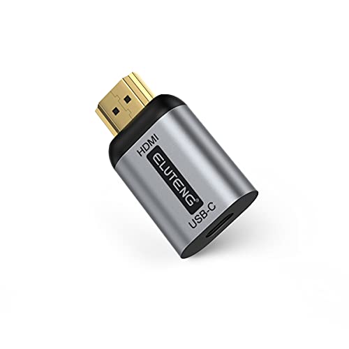 ELUTENG USB C to HDMI Adapter (Not USB to HDMI) Female to Male Converter Uni-Directional USBC/Thunderbolt 3 to HDMI 2.0 Adapter 4K@60Hz Source to Display Connector - Image 1