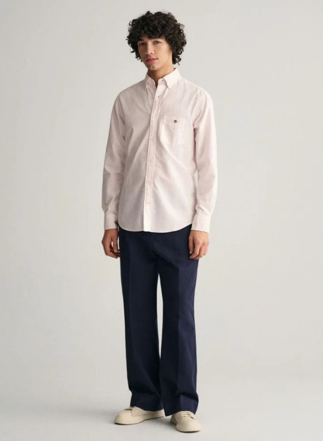 غانت Gant Regular Fit Banker Stripe Classic Oxford Shirt