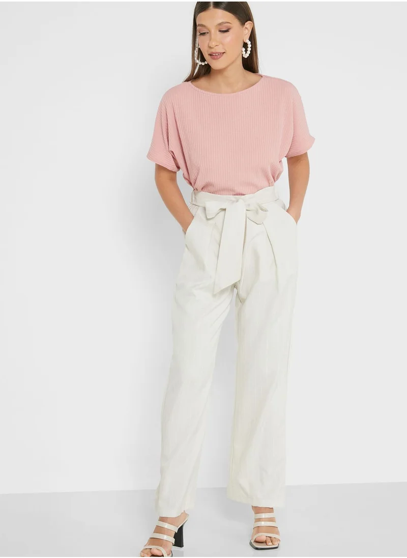 DOROTHY PERKINS Belt Detail Wide Leg Pants
