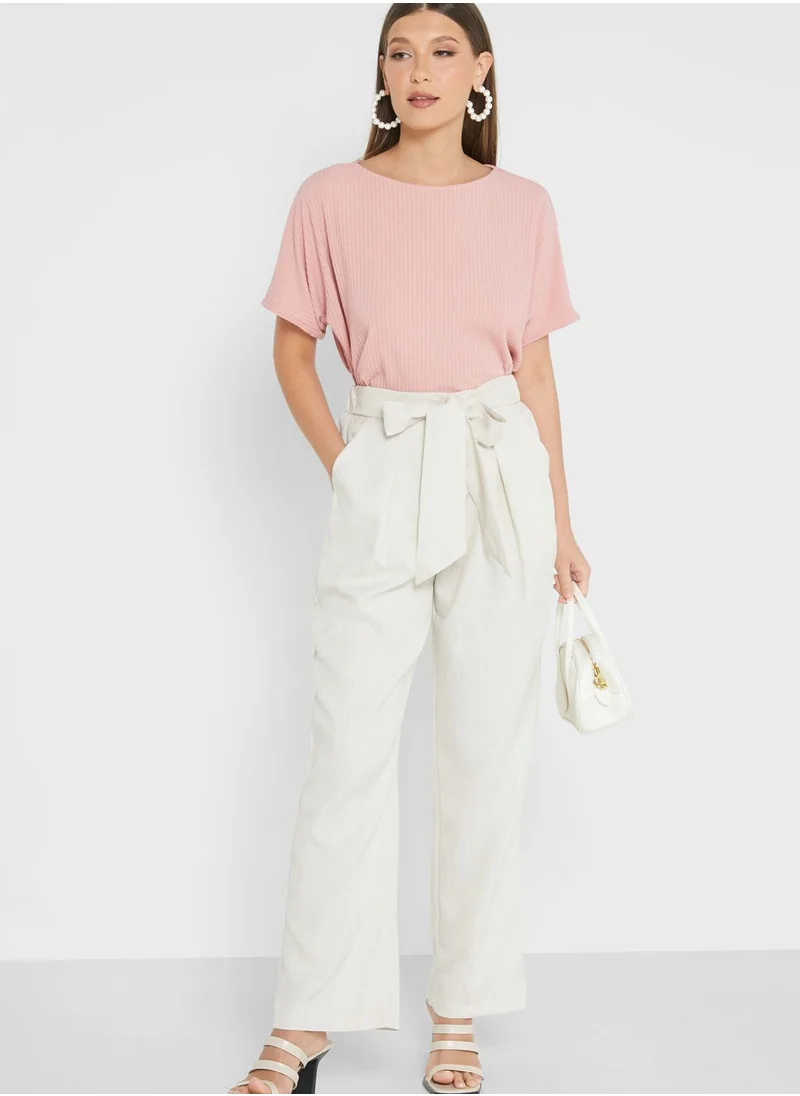 DOROTHY PERKINS Belt Detail Wide Leg Pants