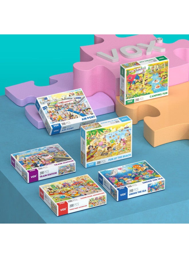Vox Children's Puzzle Toy, 200 Pieces, Space Adventure, Early Childhood Cognitive Space Travel, Moon Landing Puzzle, Birthday Gift - Image 5
