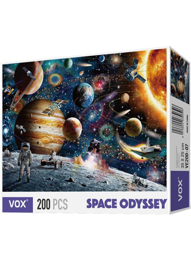 Vox Children's Puzzle Toy, 200 Pieces, Space Adventure, Early Childhood Cognitive Space Travel, Moon Landing Puzzle, Birthday Gift - Image 1