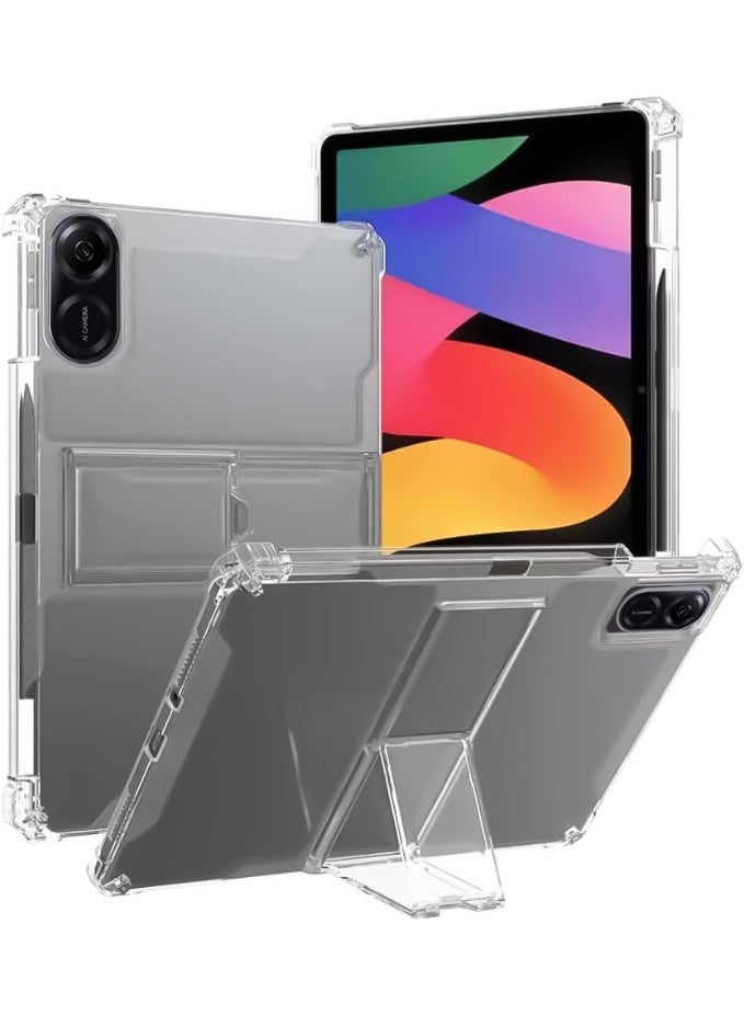 جراب شفاف مزود بحامل لجهاز Honor Pad X9/Honor Pad X8 Pro مقاس 11.5 بوصة (2023)، مقاوم للصدمات، نحيف وخفيف الوزن، مقاوم للاصفرار، غطاء مزود بحامل، وحامل قلم - شفاف - Image 1