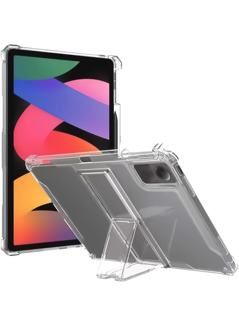 جراب شفاف مزود بحامل لجهاز Honor Pad X9/Honor Pad X8 Pro مقاس 11.5 بوصة (2023)، مقاوم للصدمات، نحيف وخفيف الوزن، مقاوم للاصفرار، غطاء مزود بحامل، وحامل قلم - شفاف - Image 2