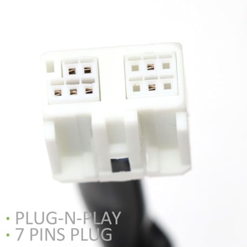 LEAVAN Right Passenger Side Mirror Fit for 2013-2015 Toyota RAV4, with Power Heated Turn Signal and Manual Folding Without Blind Spot Match Black Replace 87940-42B50 (7Pins) (Right/Passenger side) - Image 5