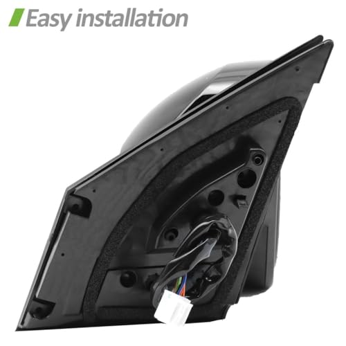 LEAVAN Right Passenger Side Mirror Fit for 2013-2015 Toyota RAV4, with Power Heated Turn Signal and Manual Folding Without Blind Spot Match Black Replace 87940-42B50 (7Pins) (Right/Passenger side) - Image 4