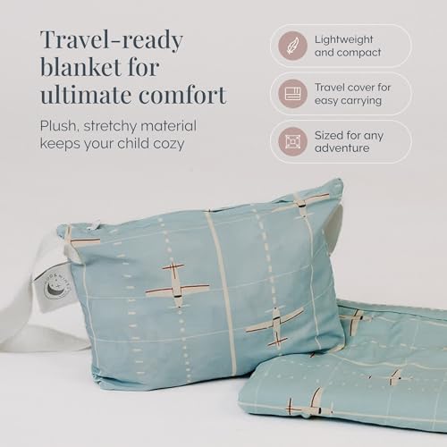 Beddy's Beddys Little Roamer Blanket Travel Blanket for Toddlers Kids Packable with Carrying Bag Lightweight Cozy Machine Washable Take Flight Design - Image 3