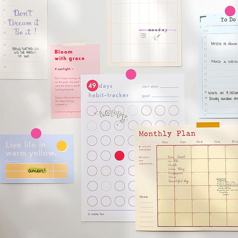 PARLAIM 1050 PCS 3/4 Inch Round Color-Code Dot Stickers, Fluorescent Pink Circle Stickers for Classroom, Office - Image 4