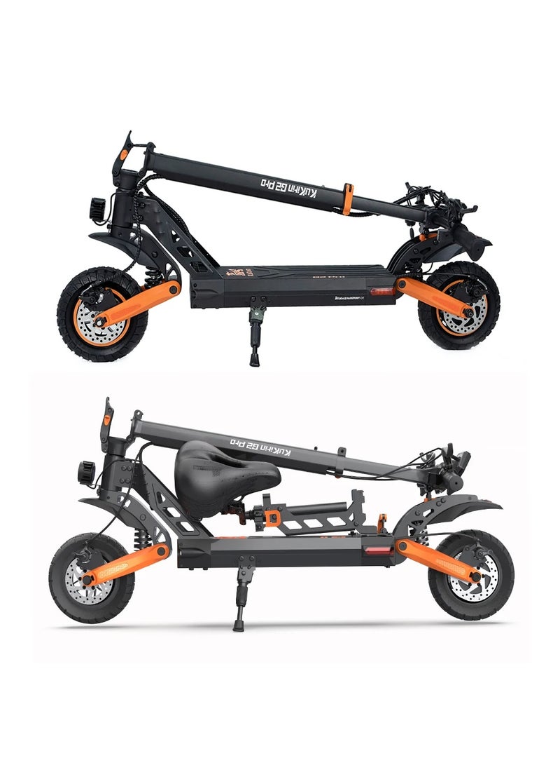 KuKirin G2 Pro Electric Scooter (2025 Model) – 600W Brushless Motor, 45 km/h Max Speed, 58 km Range, 48V 15.6Ah Lithium Battery, Dual Disc Brakes, Detachable Seat, 120 kg Max Load Electric Scooter | G2 PRO - Image 2
