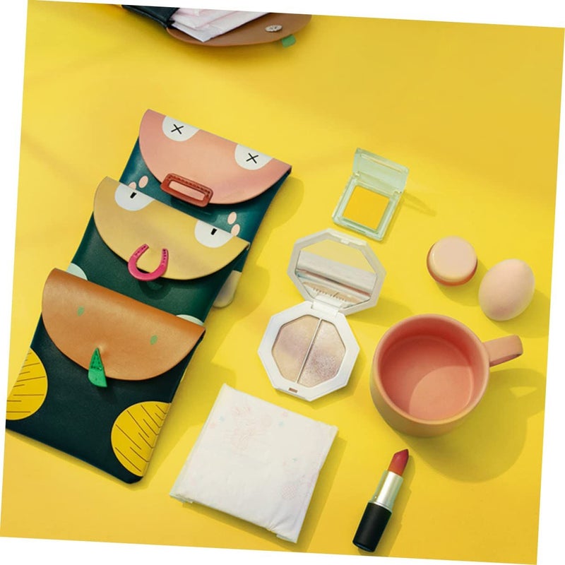 Portable Pad Bag for Period Essentials Assorted Color 14x14cm - Image 5