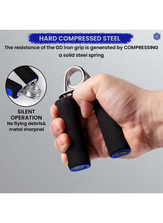BOLDFIT Hand Grip Strengthener with Foam Handle, Hand Gripper for Men & Women for Gym Workout Hand Exercise Equipment to Use in Home for Forearm Exercise, Finger Exercise Power Gripper Blue-Black - Image 3