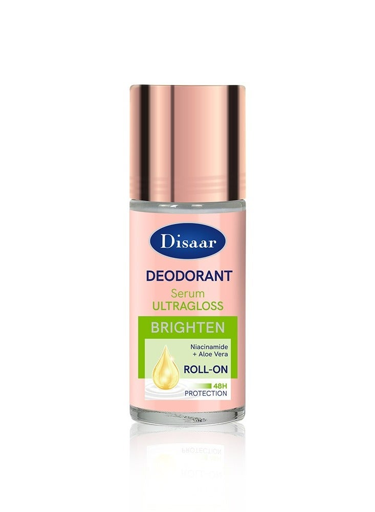 Disaar Deodorant Serum Ultragloss Brighten Niacinamide And Aloe Vera Roll On 50 ML