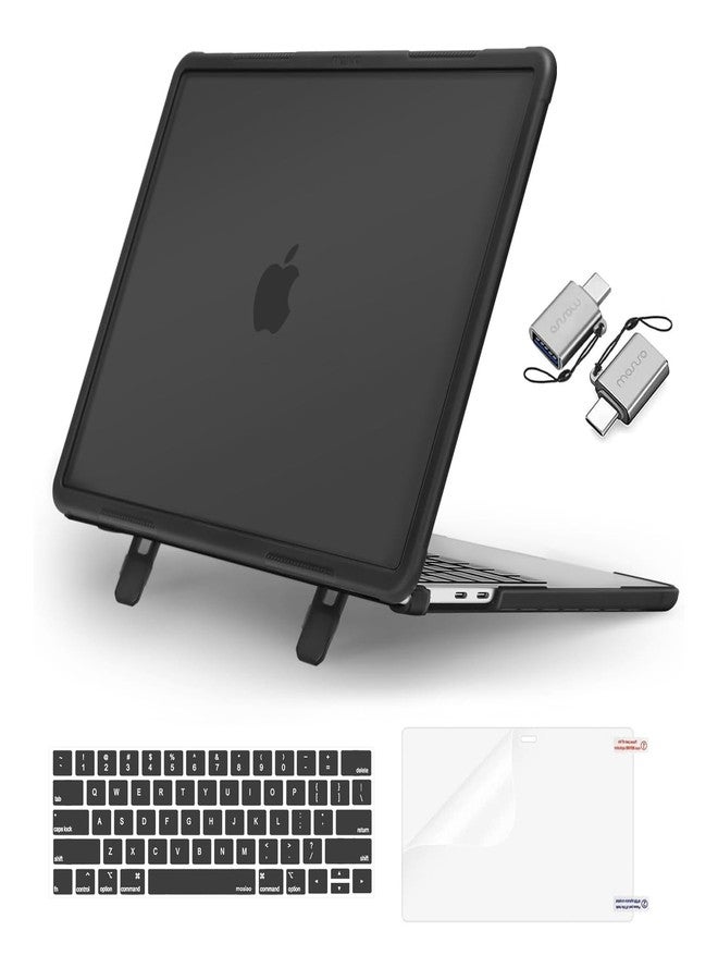 MOSISO Compatible with MacBook Pro 13 inch Case M2 M1, Black - Image 1