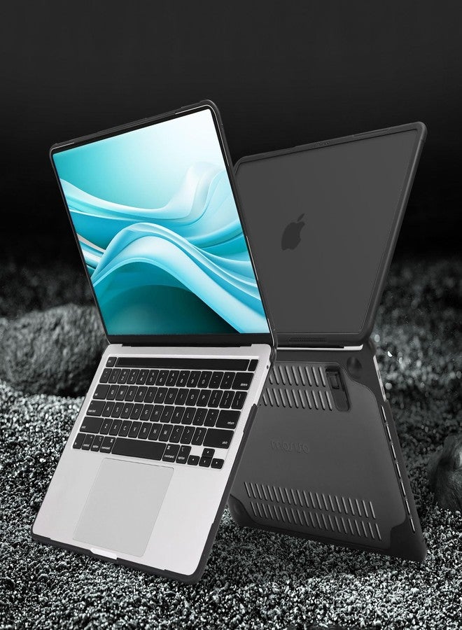 MOSISO Compatible with MacBook Pro 13 inch Case M2 M1, Black - Image 4