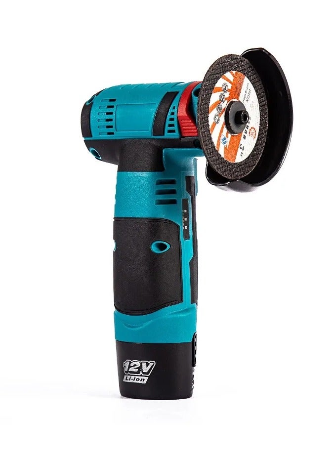 12V Cordless Angle Grinder Kit – Portable Lithium Electric Grinder with Dual Batteries, Discs & Charger  - Image 2