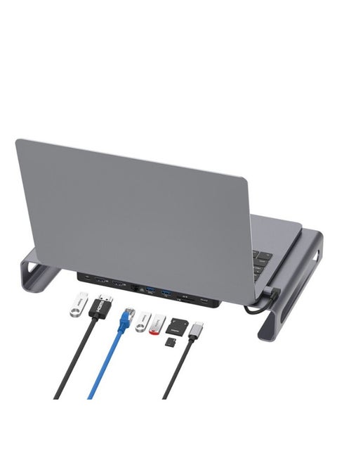 OTN-95107 9-in-1 Multifunctional Laptop Docking Station USB-C to HDMI Adapter 4K Expansion Hub For Notebook