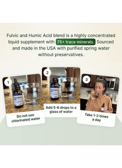 AgeImmune AgeImmune Fulvic Humic Acid Ionic Trace Minerals with Electrolytes Liquid Supplement  - Image 4