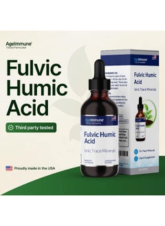 AgeImmune AgeImmune Fulvic Humic Acid Ionic Trace Minerals with Electrolytes Liquid Supplement  - Image 3