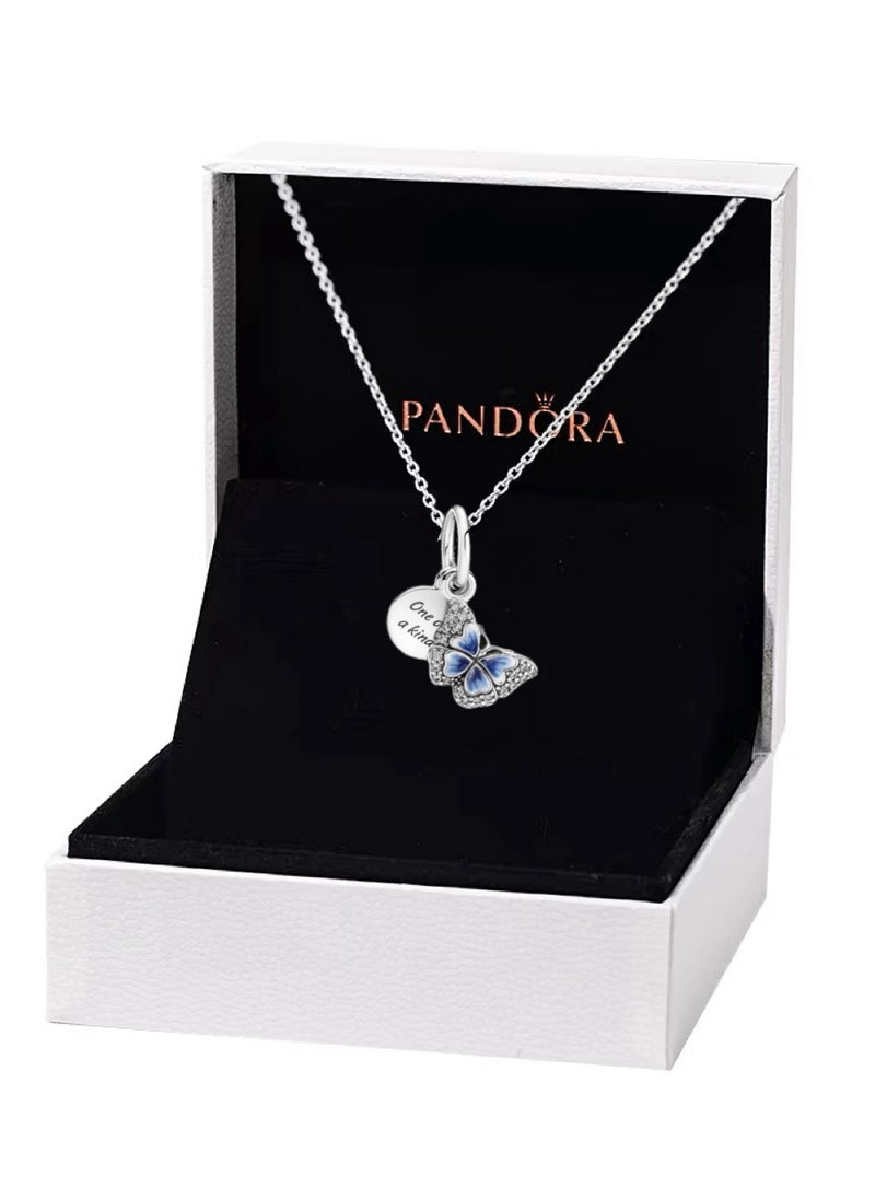Pandora Violet Pandora925 Sterling Silver Pendant Necklace Jewelry For Women Girls  - Image 3