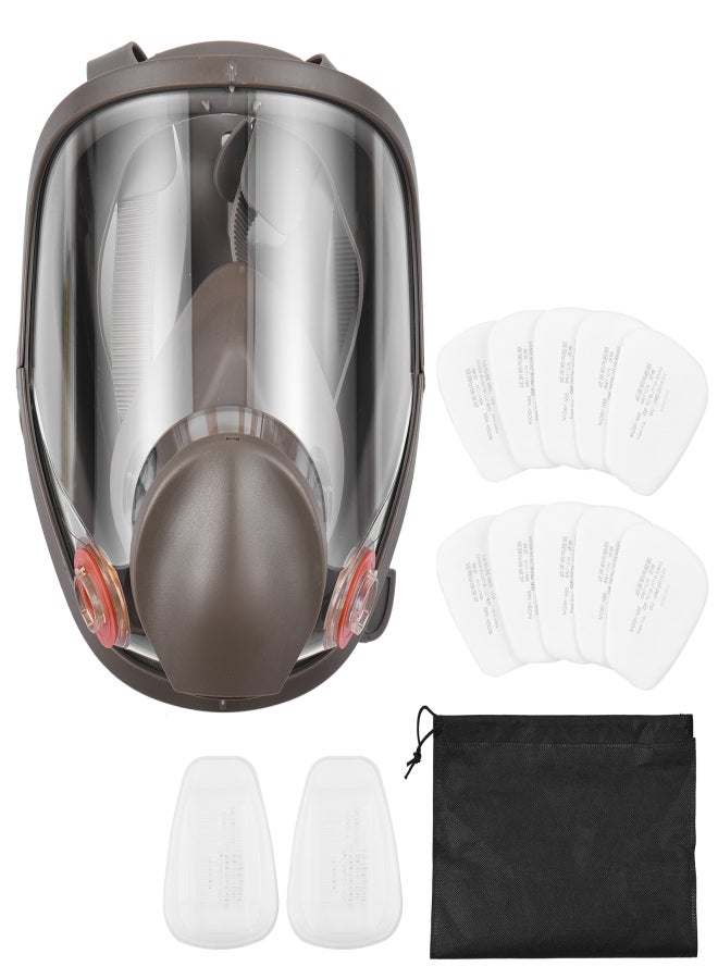 Reusable Respirator Full Facepiece 6800 Gas Mask Breathing Protection Full Face Cover Wide Field of View for Painting Organic Vapor Welding Polishing Woodworking and Other Work Protection - Image 1