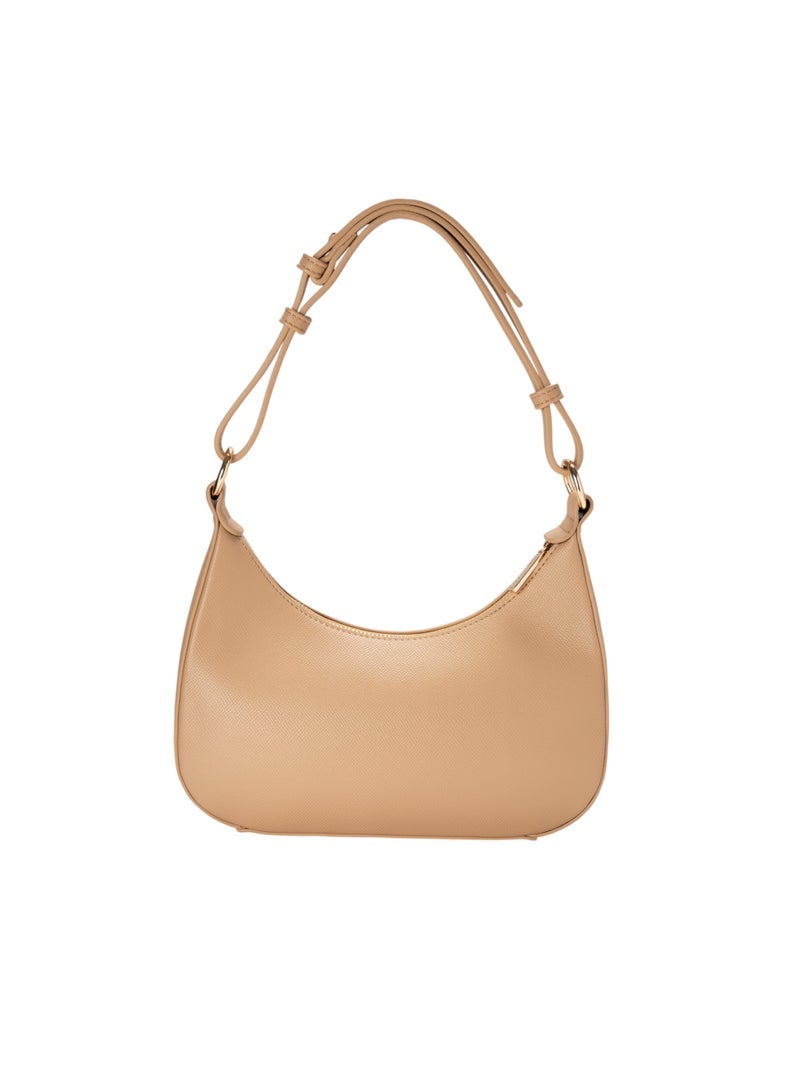 Bata Textured Hobo Bag Beige - Image 2