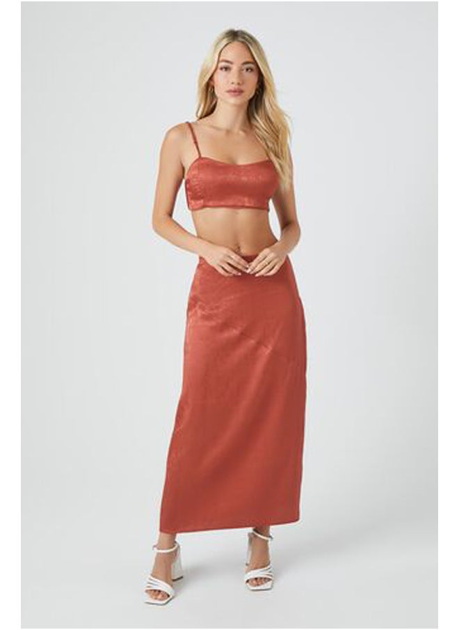 FOREVER 21 Satin Maxi Slip Skirt  - Image 5