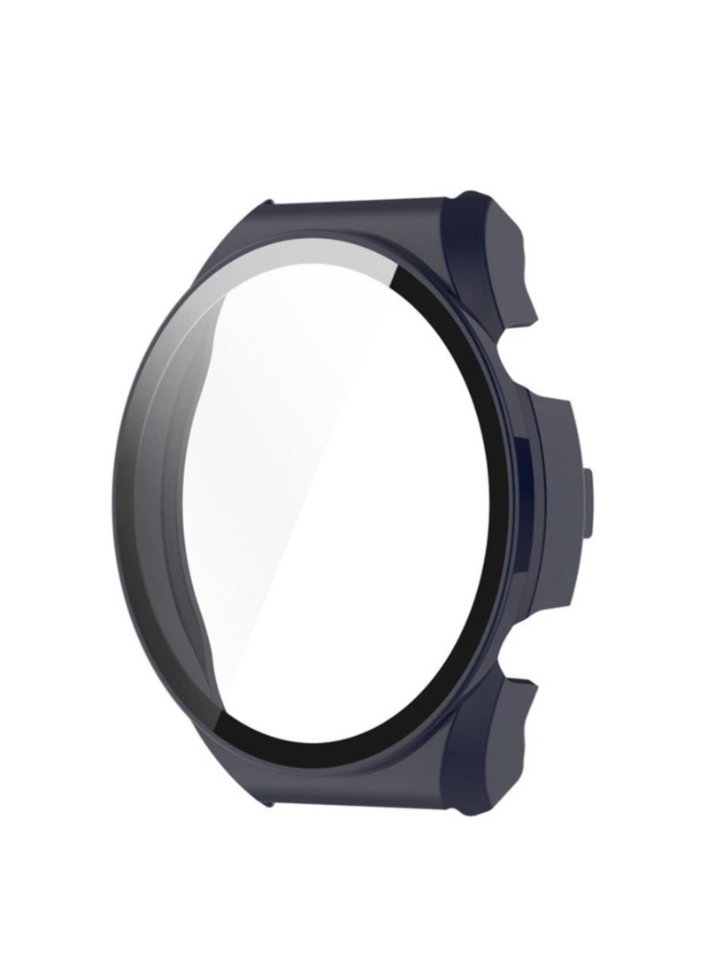 PC Protective Case + Screen Protector for Xiaomi Mi Watch S1 Full Coverage Hard Cover with Tempered Glass Smartwatch Shell - Blue  - Image 1