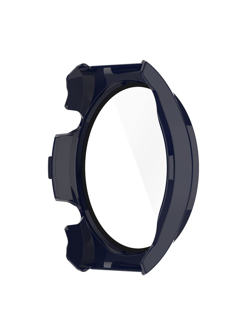 PC Protective Case + Screen Protector for Xiaomi Mi Watch S1 Full Coverage Hard Cover with Tempered Glass Smartwatch Shell - Blue  - Image 4