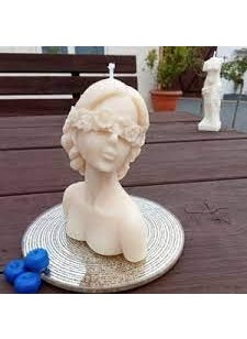 Polaris Fox Polaris Fox Handmade Pure Soy Wax Scented Lady Candle LXBXH 7x5x10cm White Color Weight 125gm  - Image 1