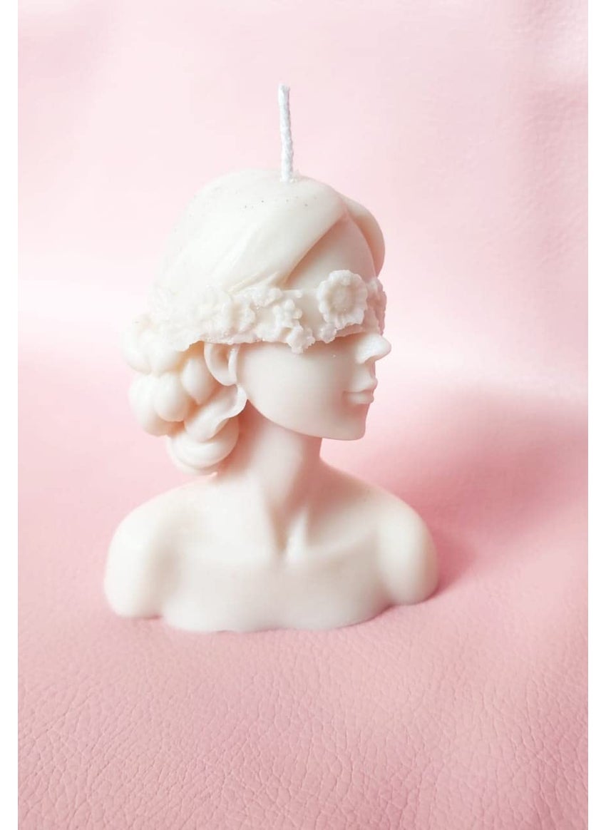 Polaris Fox Polaris Fox Handmade Pure Soy Wax Scented Lady Candle LXBXH 7x5x10cm White Color Weight 125gm  - Image 4