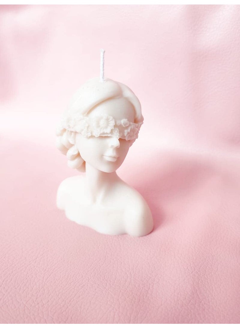 Polaris Fox Polaris Fox Handmade Pure Soy Wax Scented Lady Candle LXBXH 7x5x10cm White Color Weight 125gm  - Image 5