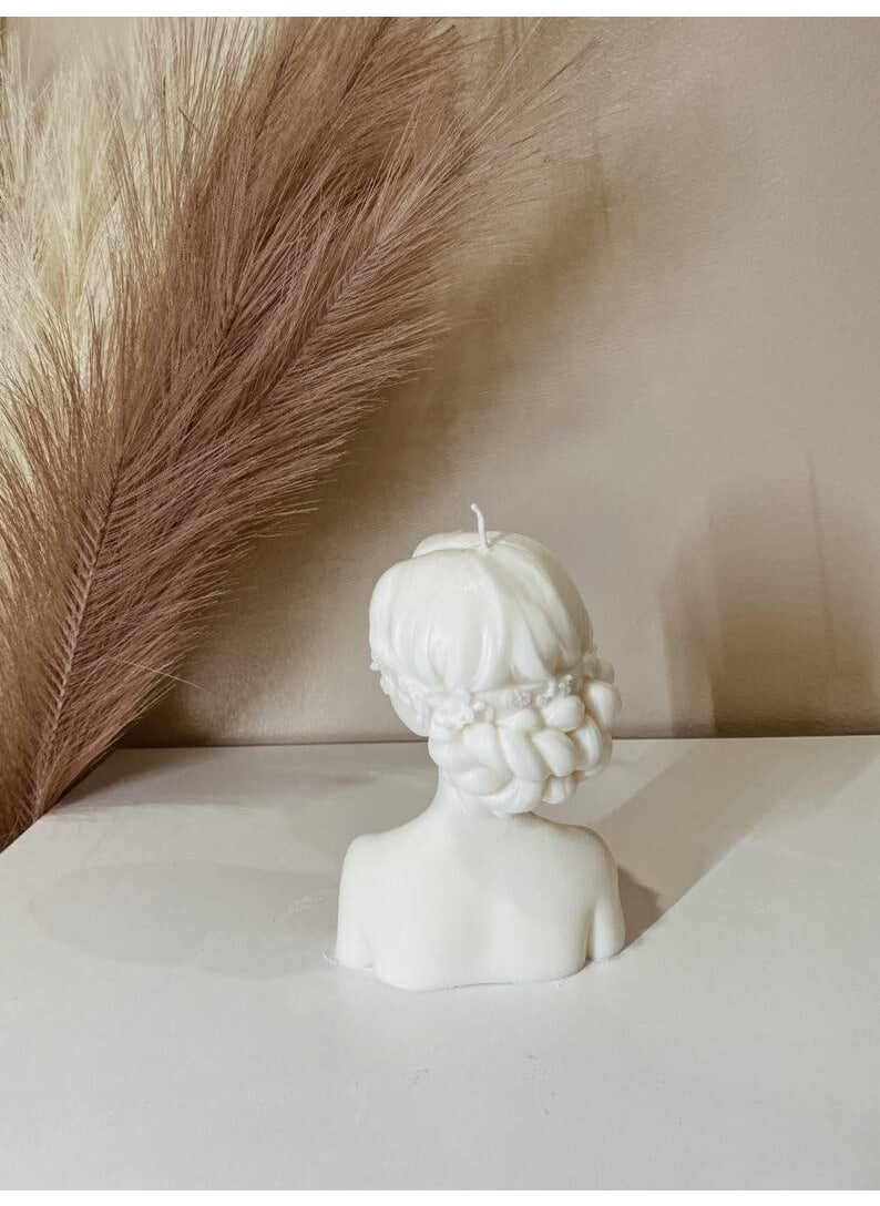 Polaris Fox Polaris Fox Handmade Pure Soy Wax Scented Lady Candle LXBXH 7x5x10cm White Color Weight 125gm  - Image 2