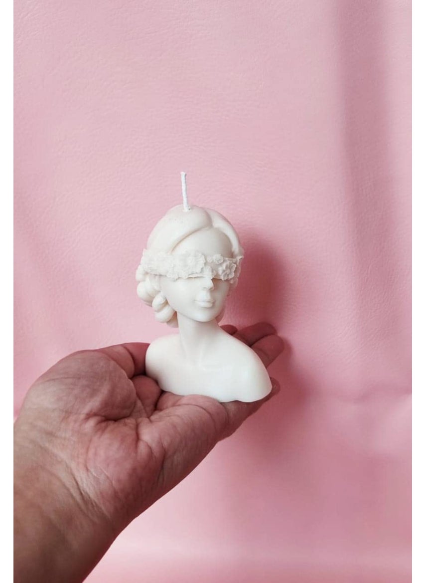 Polaris Fox Polaris Fox Handmade Pure Soy Wax Scented Lady Candle LXBXH 7x5x10cm White Color Weight 125gm  - Image 3