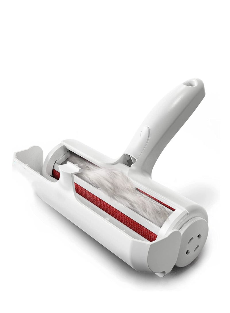 MahMir® Pet Hair Remover Roller - Dog & Cat Fur Remover with Self-Cleaning Base - Efficient Animal Hair Removal Tool - Perfect for Furniture, Couch, Carpet, Car Seat, Red - Image 1