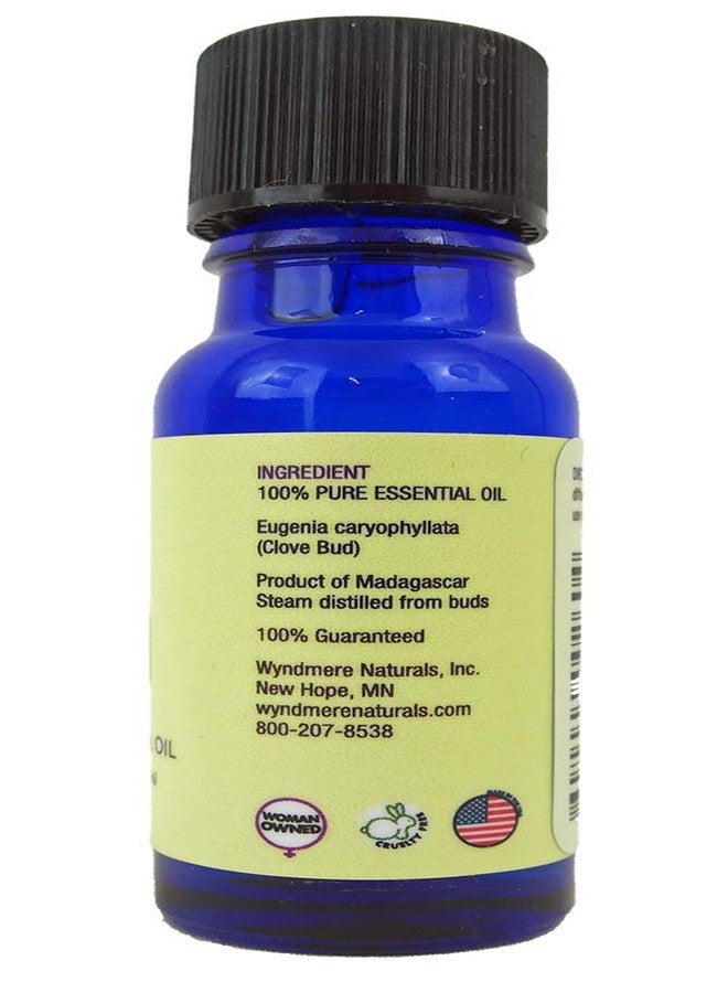 Wyndmere Certified Organic Clove Bud Essential Oil - 100% Pure for Aromatherapy - 0.33 fl oz (10ml) - Image 2