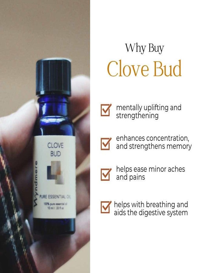 Wyndmere Certified Organic Clove Bud Essential Oil - 100% Pure for Aromatherapy - 0.33 fl oz (10ml) - Image 4