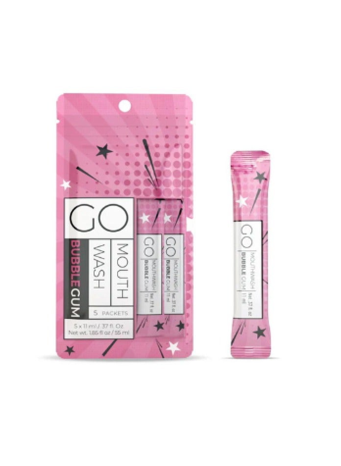 Go Mouthwash Exershield Go Pink Mouthwash - 5 Sachets - Image 1