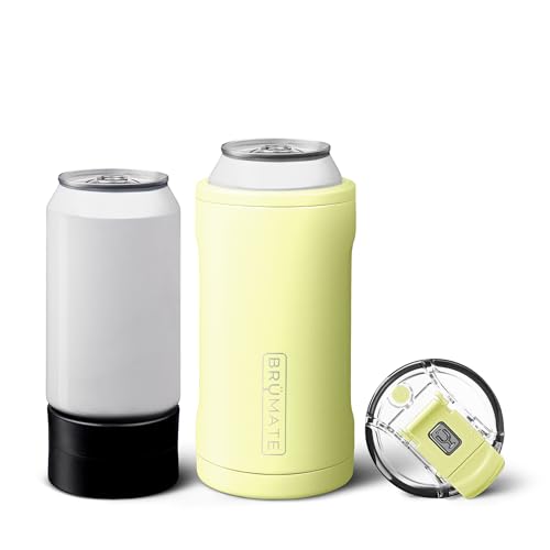 BrÃ¼Mate BrüMate Hopsulator Trio 3-in-1 Insulated Can Cooler for 12oz / 16oz Cans + 100% Leak Proof Tumbler with Lid | Insulated for Beer, Soda, and Energy Drinks (Prickly Pear) - Image 5