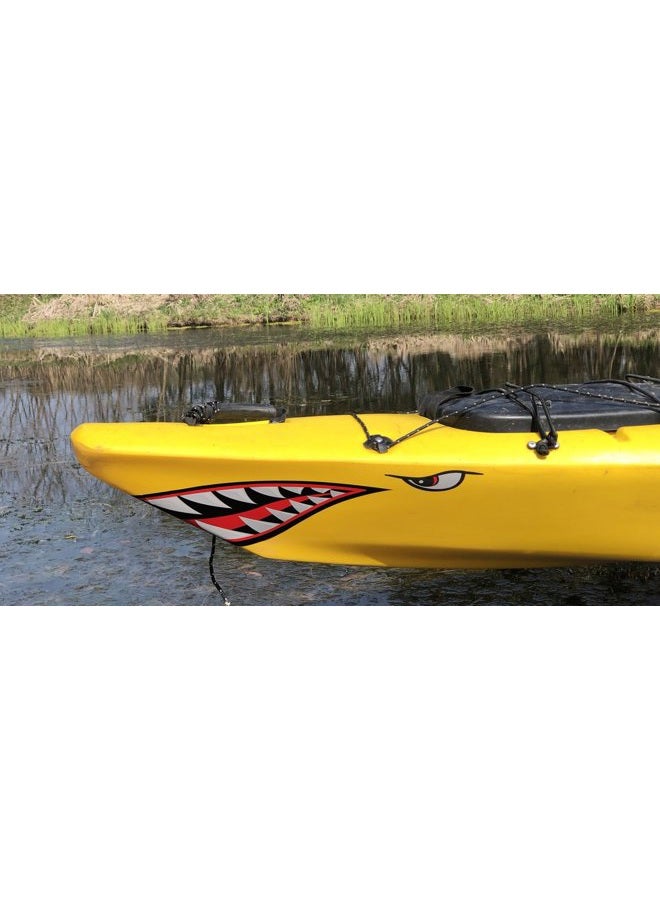 Alemon Shark Mouth Reflective Decals Sticker Fishing Boat Canoe Kayak Graphics Accessories - Image 3