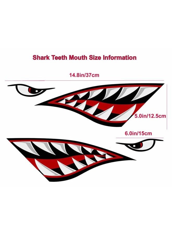 Alemon Shark Mouth Reflective Decals Sticker Fishing Boat Canoe Kayak Graphics Accessories - Image 5